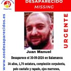 Cartel de SOS Desparecidos de Juan Manuel.