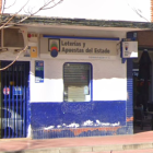 Imagen del receptor de lotería situado en la avenida Reyes Católicos de Palencia