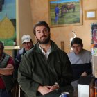 El portavoz de VOX en la Cortes de Castilla y León, Juan García-Gallardo, mantiene un encuentro con vecinos en San Justo de Sanabria (Zamora).