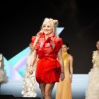 María Lafuente durante el desfile de la World Fashion Week en Shangai.