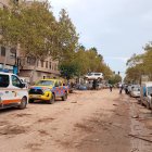 Dispositivo de la Junta de Castilla y León trabajan en las tareas de limpieza de la DANA en Valencia.