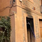 Incendio de la casa ocupada de San Millán en 2023.