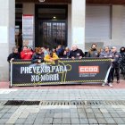 Concentración CCOO por el accidente de Husillos.