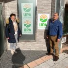 Julia Quintana y Gabriel Delgado, en la sede de UPA en Burgos