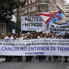 Manifestación de la asociación OncoBierzo para reclamar mejoras en el área de Oncología y todas las especialidades sanitarias en el área de salud del Bierzo