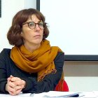 Judit González durante su comparecencia ante los medios. DMD