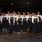 Cocineros participantes en la iniciativa 'Desde Valencia para Valencia' en la Finca Valdemora de La Bañeza (León)