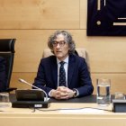 El Fiscal Superior de Castilla y León, Santiago Mena, informa a la Comisión de la Presidencia de las Cortes de Castilla y León sobre la Memoria de la Fiscalía correspondiente al año 2023.