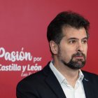 Luis Tudanca, en su comparencia ante los medios este viernes.