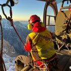 Operativo de búsqueda del montañero leonés.