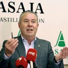 El presidente de Asaja Castilla y León, Donaciano Dujo, hace balance del año agrario 2024. ICAL