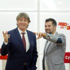 Carlos Martínez y Luis Tudanca durante la rueda de prensa conjunta.