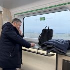 Javier Faúndez durante su trayecto a Fitur.