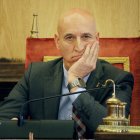 El alcalde de León, José Antonio Diez, durante el pleno en el que se votó su reprobación.