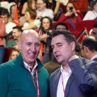 José Antonio Diez y Daniel de la Rosa durante el XV Congreso Autonómico del PSOECyL.