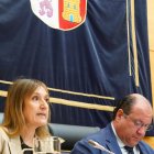 La consejera Rocío Lucas durante su comparecencia en Las Cortes.