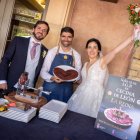 Celebración de boda con servicios de corte de ‘Cecina de León’.