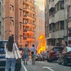 Explosión de gas en la calle Regimiento de Toledo de Zamora.