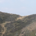 Lugar donde se encontraba la mujer rescatada en Monte Catoute, en León.