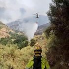 Incendio en la Sierra de Béjar cerca de Candelario