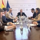 El ministro de Política Territorial y Memoria Democrática, Ángel Víctor Torres, se reúne con Unión del Pueblo Leonés.