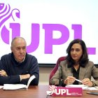 Eduardo López Sendino y Alicia Gallego durante la rueda de prensa.