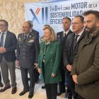 La secretaria de Estado de Defensa, Amparo Valcárcel (en el centro), inaugura el XII Congreso de I+D en Defensa y Seguridad en Zamora.