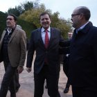 Juan Carlos Suárez Quiñones, Alfonso Fernández Mañueco y Marco Morala.