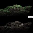 Imágenes de un monte captadas con láser de alta precisión.
