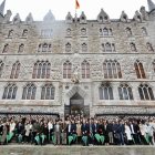 Caja Rural reúne a sus compañeros y representantes institucionales para tomar una fotografía conmemorativa del 30 aniversario de la entidad en León