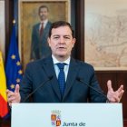 Alfonso Fernández Mañueco, en su declaración institucional tras la presentación de las enmiendas a la totalidad a los presupuestos