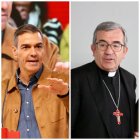 Pedro Sánchez y Luis Argüello en sendas imágenes de archivo