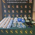 Sustancias estupefacientes decomisadas en León.