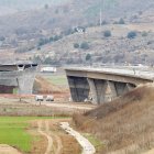 Estado de las obras en el viaducto del Duero, donde todo está preparado para efectuar la conexión entre las dos orillas.