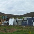 Vertedero ilegal de placas solares, detectado en Palencia.