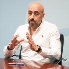 Óscar Lobo, en un momento de la entrevista con El Mundo de Castilla y León.