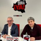Ángel Ceña y Juan Antonio Palomar anuncian que Soria Ya concurrirá a las próximas elecciones municipales.
