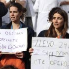 Concentración de médicos en huelga contra la reforma del Estatuto Marco