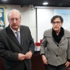 El presidente del CES, Enrique Martín, y la  coordinadora del proyecto de Cooperación Cowocyl, Mar Martín, presentan el estudio ‘El teletrabajo como oportunidad para las áreas rurales de Castilla y León’