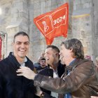 Pedro Sánchez, Daniel de la Rosa y Carlos Martínez.