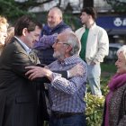 El candidato del Partido Popular de Castilla y León a la reelección como Presidente de la Junta, Alfonso Fernández Mañueco, interviene en la Plaza de Poniente de Valladolid.