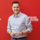 Daniel de la Rosa, en la sede del PSOE de Burgos.