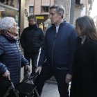 Alberto Núñez Feijoo participa en un acto de campaña junto a la cabeza de lista por Soria Rocío Lucas.