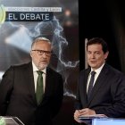 Carlos Pollán y Alfonso Fernández Mañueco, en el segundo debate.
