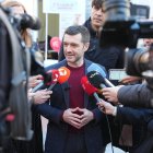 El ministro de Derechos Sociales, Pablo Bustinduy, durante su visita a Valladolid.