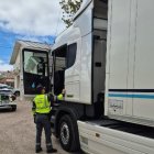 Imagen del camión parado en Golmayo (Soria).