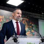Santiago Abascal en una imagen de archivo en la sede de la calle Bambú
