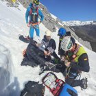 Rescate de la montañera en Pico