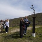 Homenaje al bombero forestal soriano, Nacho Rumbao, fallecido el 17 de agosto en Espinoso de Compludo (León), durante las labores de extinción del incendio de Llamas de Cabrera (León)
