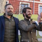 Santiago Abascal y Juan García-Gallardo en la campaña electoral de las autonómicas de 2022.